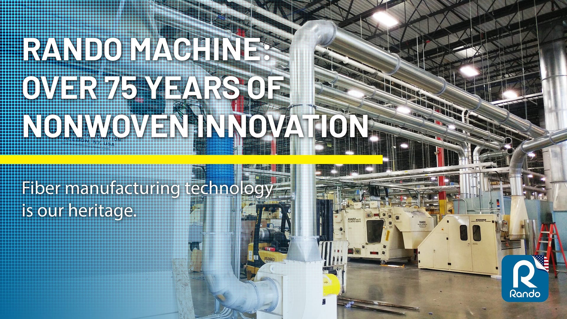 Rando Machine has been designing and manufacturing nonwoven technology since 1949